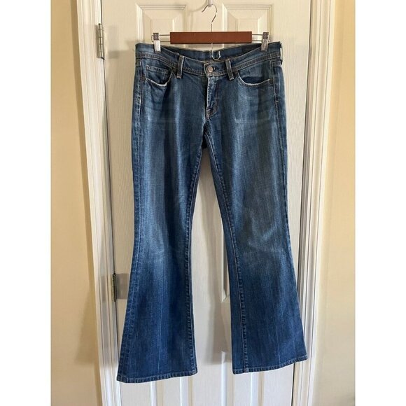 Citizens of Humanity Low Waist Flare Jeans Ingrid 002 Stretch - Picture 1 of 3